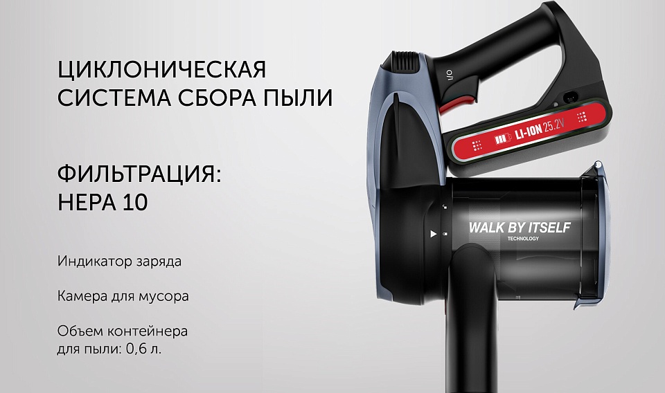Беспроводной пылесос Polaris PVCS 7090 HandStick PRO Aqua цвет ...